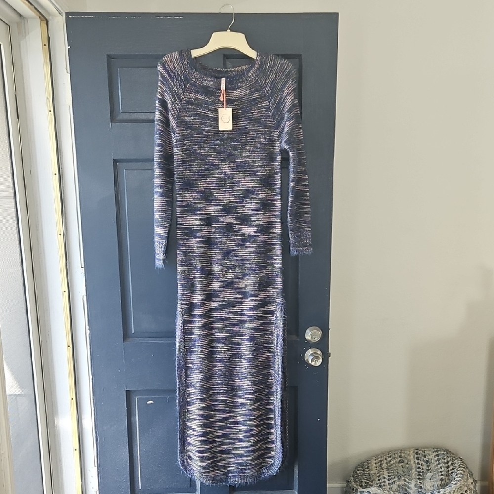 RAGA Blue and White Knit Sweater